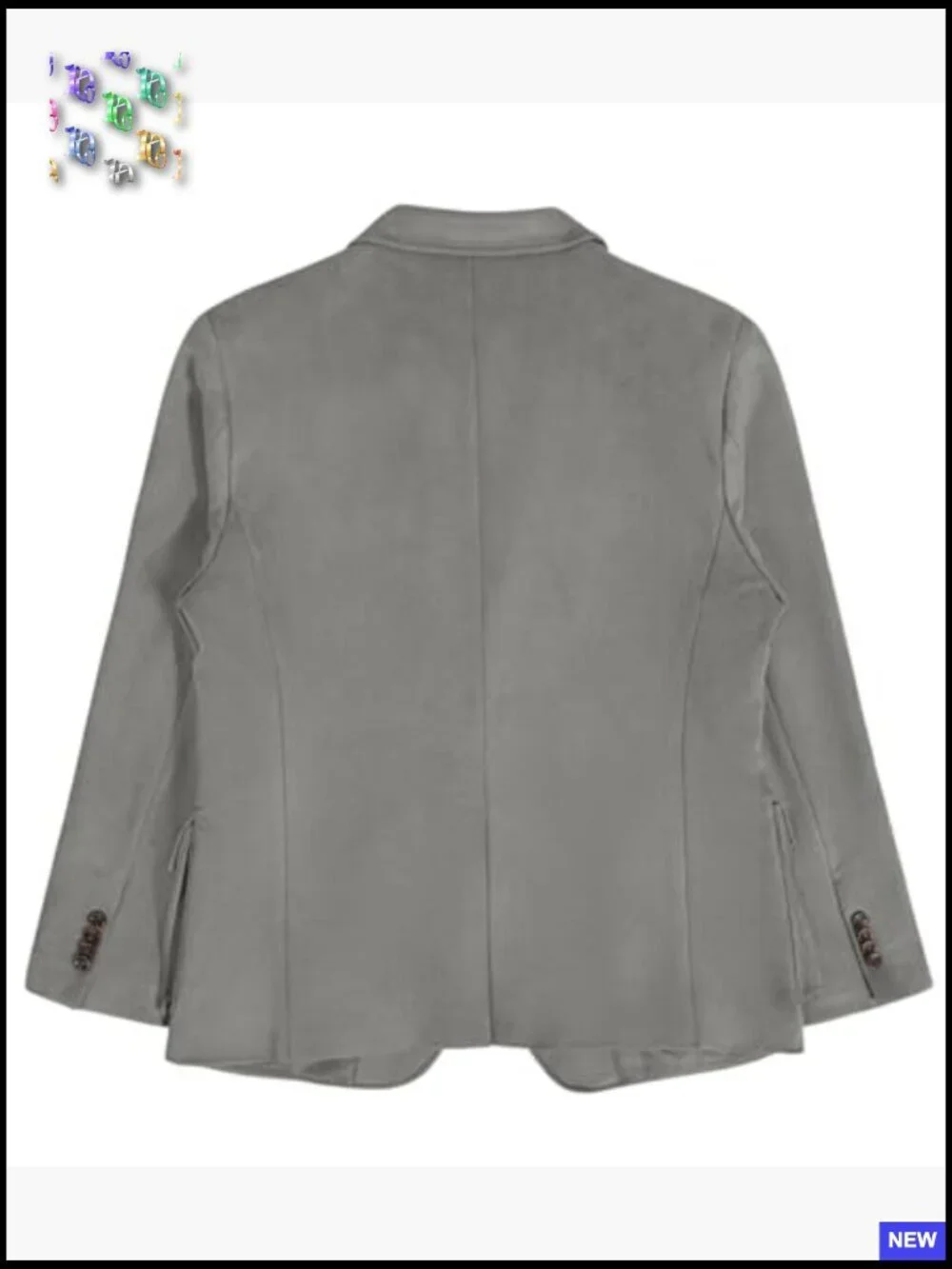 Suede Faux Leather Blazer Slim Fit Modern Western Cowboy Casual Elegant
